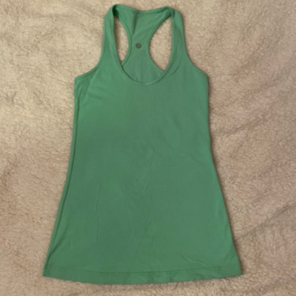 Green Lululemon tank top